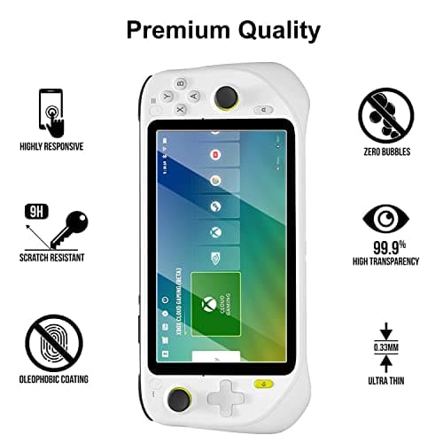 KUSTOMAZING Screen Protector for Logitech G Cloud Gaming Handheld Console - Ultra HD Tempered Glass/Precise Control/Anti-Scratch/Anti-Fingerprint/Easy Installation - 2 Pack