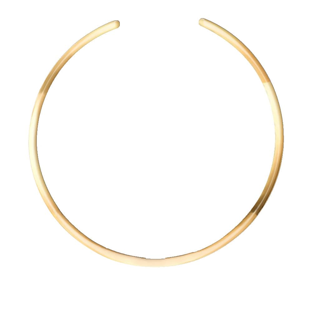 Carweilon High Polished Stainless Steel Fashion Round Choker Elegant Necklace Lady Jewelry Set