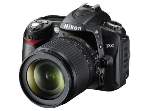 Nikon D90 Digital SLR Camera with 18-105mm VR Lens Kit (12.3MP) 3 inch LCD (Renewed)