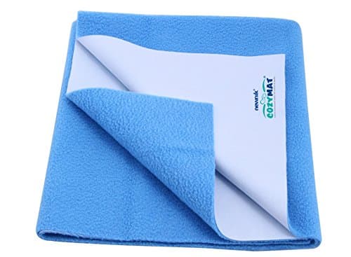 Cozymat Waterproof, Breathable, Reusable Mat/Underpad/Absorbent Sheets/Mattress Protector (Size: 70 x 100 Centimeter, FIROZA)