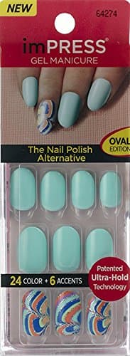 NEW 2016 KISS imPRESS Oval Nails "GOSSIP GIRL" by Broadway Press-On Manicure Nails