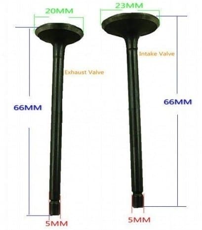 70cc 110cc Valve Set Rebuild Kit Intake and Exhaust Valves For ATV Quad Dirt Pit Bike Go Kart Honda