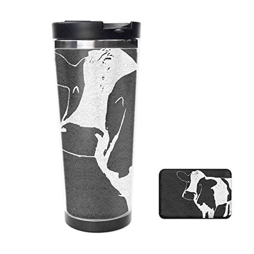 Funny Milk Cow Drinking Cup, Coffee Mug，Travel Mug,Thermos Cup,Creative Cup 16oz