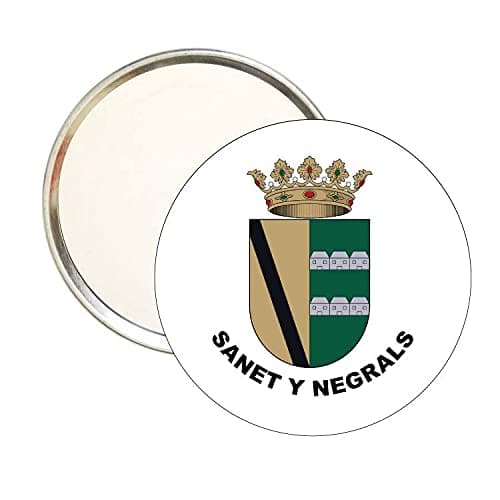 ROUND MIRROR. HERALDIC SHIELD SANET Y NEGRALS ALICANTE