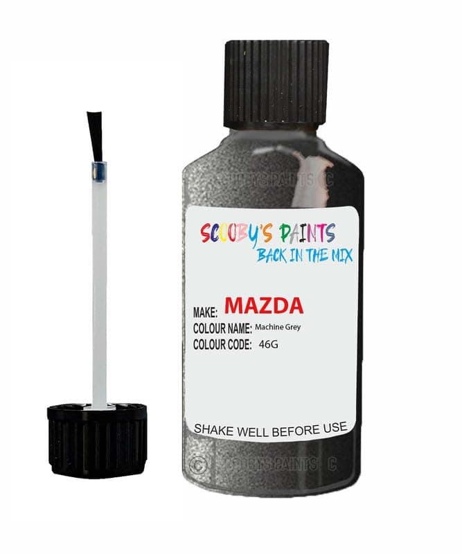 SCOOBYS PAINTS BACK IN THE MIX Touch Up Paint For Mazda Machine Grey 46G Metallic