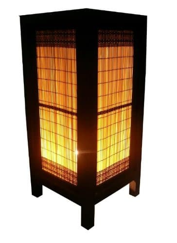 Thai Vintage Handmade BROWN BAMBOO Lighting Chic Oriental Design