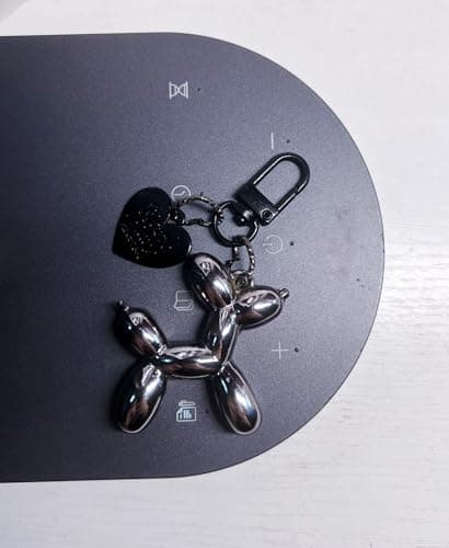 LAEKOU Jelly Balloon Dog Design Keychain for Women, Cute Girls Key Chain, Key Chains Accessories for Car Keys