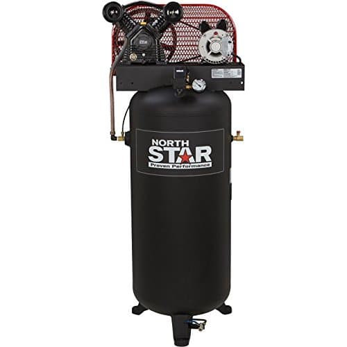 NorthStar Belt-Drive Electric Stationary Air Compressor - 3 HP, 60-Gallon Vertical Tank