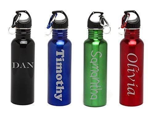 Personalized Water Bottle Custom Engraved Stainless Steel Water Bottle Name Design-Personalized Wedding Gift, Housewarming Gifts, Birthday Gift, Realtor Client Gift, Corporate Promotion