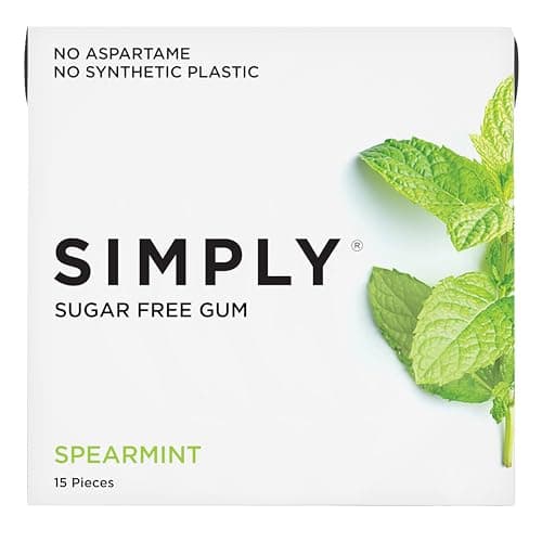 SIMPLY Gum | Dental Gum | Xylitol Chewing Gum - Sugar Free | Spearmint | Pack...