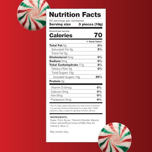 Starlight Mints - 2 Pound Pack (About 150 Count) - Peppermint Candy - Pinwhee...