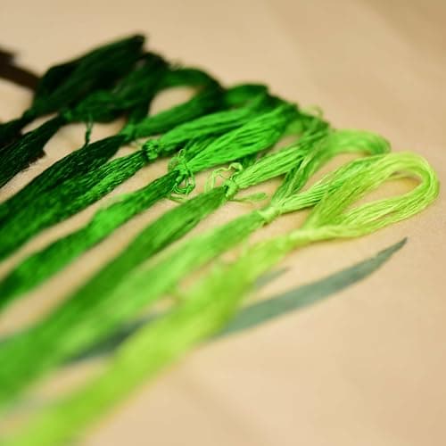 Natural Mulberry Silk Embroidery Thread – 8 Colors, 110m Each, Premium Hand-Dyed Silk Floss for Hand Embroidery, Cross-Stitch, and Needlework (01)