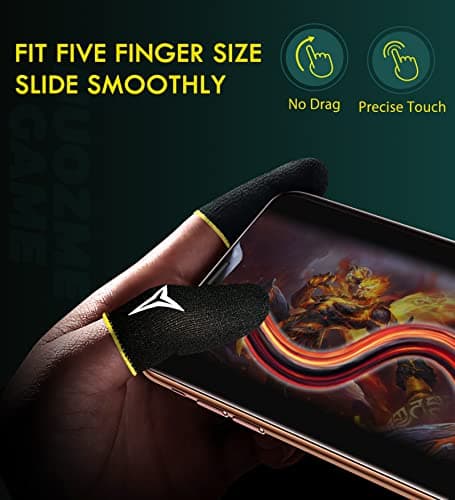3 Colors 15 Pack E-Sports Light Model Gaming Finger Sleeves, 0.15mm Superconducting Nanofibers, Smooth Feel, Anti-Sweat, Extremely Thin, Fit All Touchscreen Devices