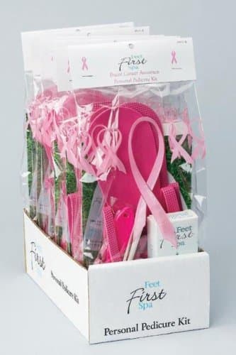Feet First Spa Breast Cancer Awareness Personal Pedicure Kit 90000