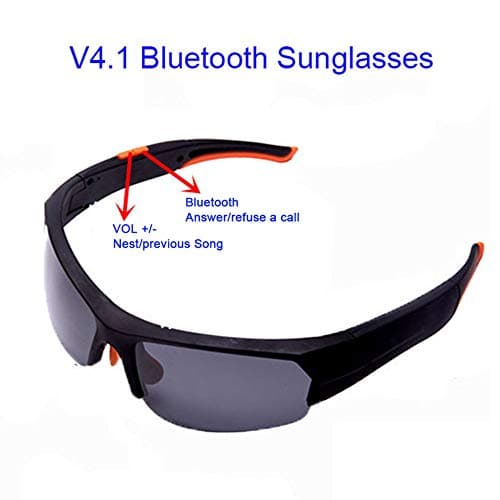 Wireless Bluetooth Sunglasses for Men Effectively Prevent Ultraviolet Rays and Harmful Blue Light Polarized Sports Sunglasses Support Wireless Headset and Hands-free