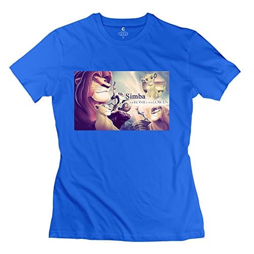 Girl Lion King T Shirts - Vintage Custom RoyalBlue T Shirt
