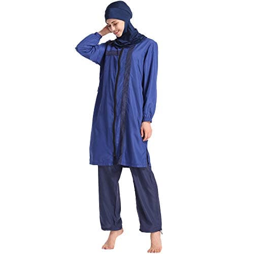Women Muslim Modest Swimwear Hijab Swimming UPF 50+ Islamic Swimsuits Swimwear