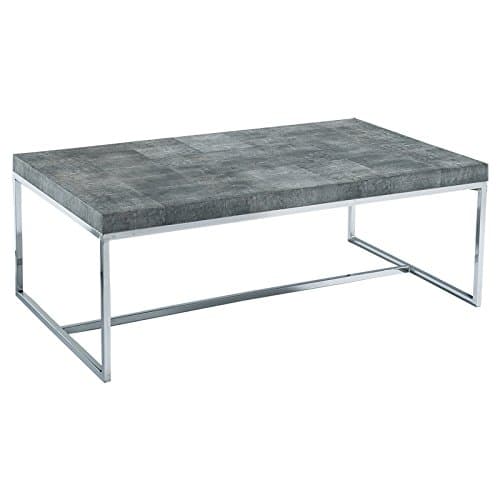 Metropolitan Cocktail Table, Charcoal Shagreen