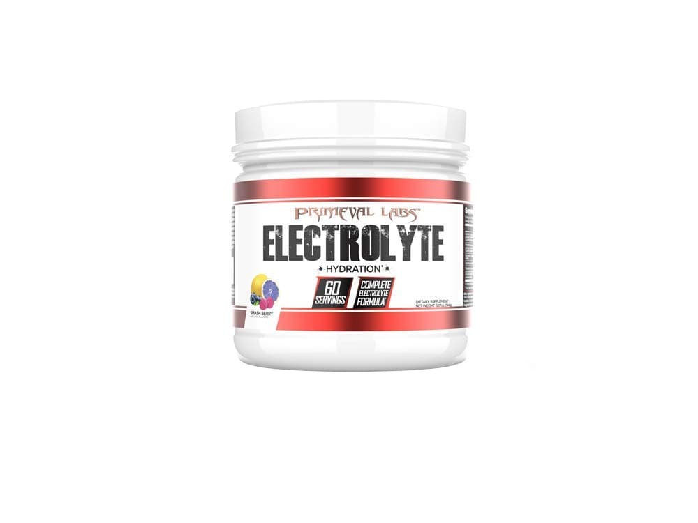 Primeval Labs Electrolyte Premium Electrolyte Supplement Powder for Men and Women, Enhances Performance, Hydration and Metabolism, Zero Sugar, Keto Friendly and Vegetarian, Smashberry, 60 Servings