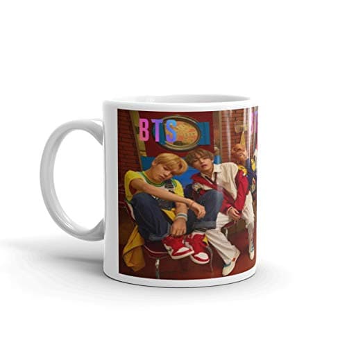 Youth Style BTS Bangtan Sonyeondan Bangtan Boys Kpop Music Band Multicolour Printed Ceramic Coffee Mug 330ml