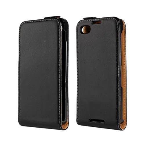 PIZU Leather Case Flip Cover for Blackberry Z30/Black