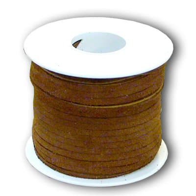 Springfield Leather Company 1/8"x25yd Suede Medium Brown Leather Lace