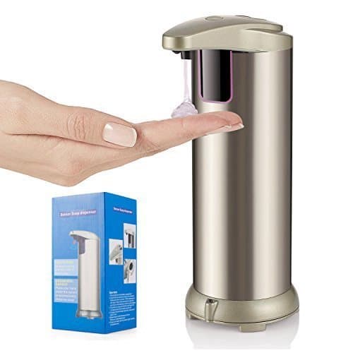 Automatic Touchless Soap Dispenser, Fingerprint Resistant Stainless Steel Hand Soap Dispenser