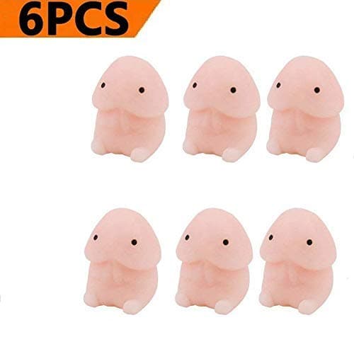 efoot Party Gag Gifts, 6PCS Funny Squishy,Novelty Squishy Toy Super Soft Slow Rising Stress Relief Novelty Squeeze Squishy Toy for Valentine's Day, Birthday Party Gag Gifts