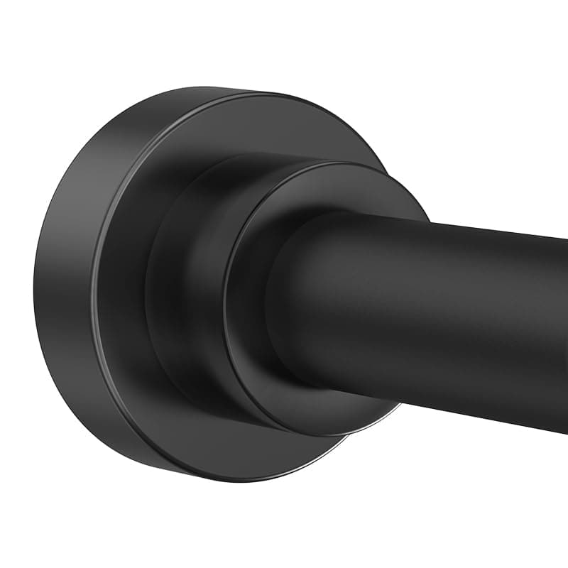 Shower Curtain Rod 31-80 in Adjustable Curtain Rod No Drilling Black Tension Shower Rod Stainless Steel for Bathroom Room Divider