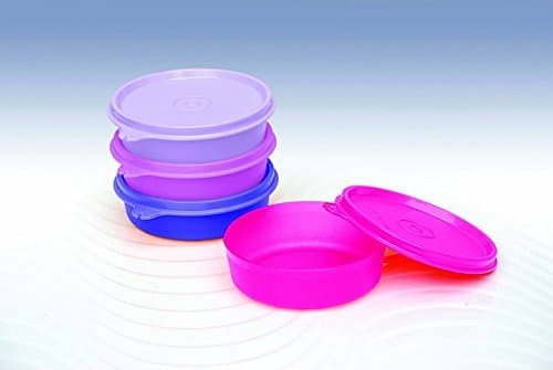 Executive Small Bowl 2 Pieces, Plastic, Solid, Multicolor, 250 milliliter