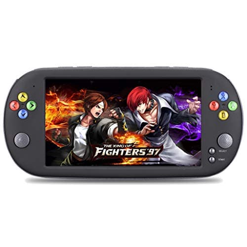 Pomdecy Wireless Bluetooth Controller 7 Inch Portable Handheld Game Video Game Console Built-in 16G for GBA NES Games for Man/Women/Teens/Adults (Black)