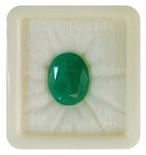 6.25 Ratti Cultured Certified Loose Precious Emerald Panna Gemstone for Men and Women