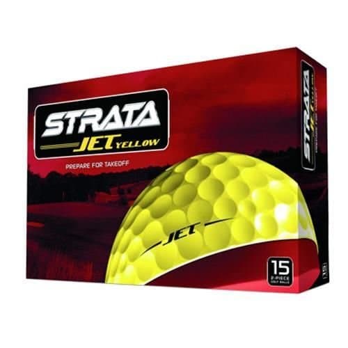 Callaway Strata Jet Golf Balls - 15 Pack - Yellow Golf Balls - 15 Golf Balls Sport DAY