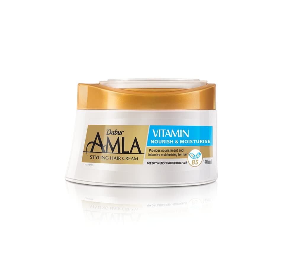 Amla Vitamin Nourish and Moisturize Styling Hair Cream | Repairs, Protects & Smooths | For Long and Lifeless Hair - 140ml