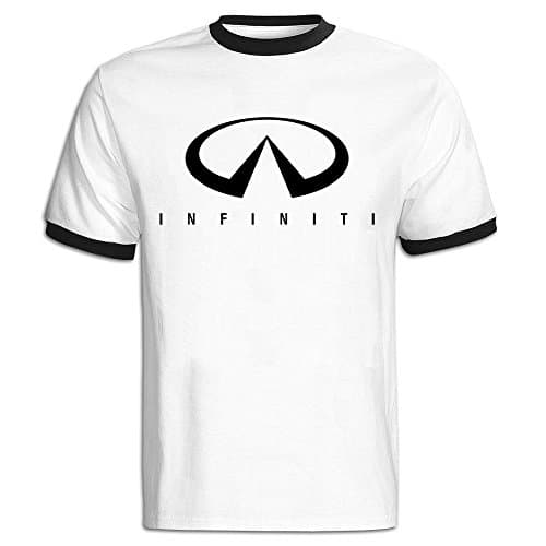 Men's Infiniti Car Baseball Tee Shirt Black