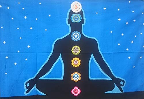 Malwa textile Buddha Cotton Wall Hanging Tapestry Artwork Poster Handmade Meditation Wall Decor,Home Art Yoga Poster 30X42