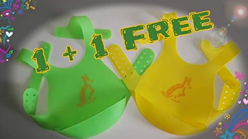 2 psc Soft Silicone Baby Bibs, Baby Gifts By Smolky, Enjoy Eating with Your Children!
