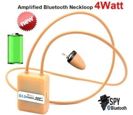 Smartcheater Wireless Invisible Spy Nano Earpiece With Bluetooth Neckloop - Cheat Exam