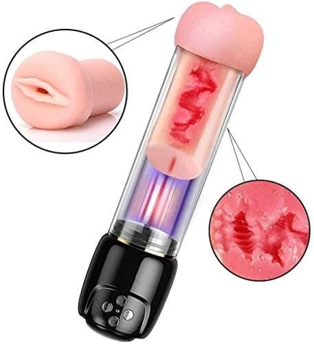BYBBJA Vacuum Men's Pennis Enlargement Pump with Pennis Pumps Exericiser Increase Size Voice Advanced Design