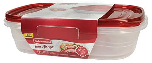 Rubbermaid1787832 Rectangular Take Alongs Container 2 Piece Set, Pack of 2