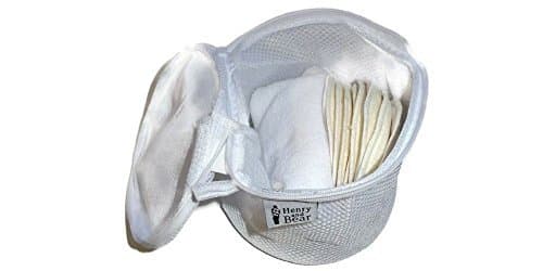 Reusable Nursing/Breastfeeding Pads (Set of 10) with Laundry Bag and Natural Birth Preparation eBook by Henry and Bear|Ultra Soft, Comfortable, Organic Bamboo|Super Absorbent|Washable