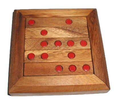 Peg Golf - Can You Sink All 13 pegs? Wood Brain Teaser Puzzle