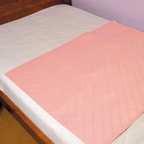 Aesthetex Washable Reusable Incontinence Bed Pad with Tucks, 90cm x 75cm - High Absorbency 2L Capacity, Non-Slip Waterproof Mattress Protector for All Ages, Soft Quilted Surface for Comfortable Sleep