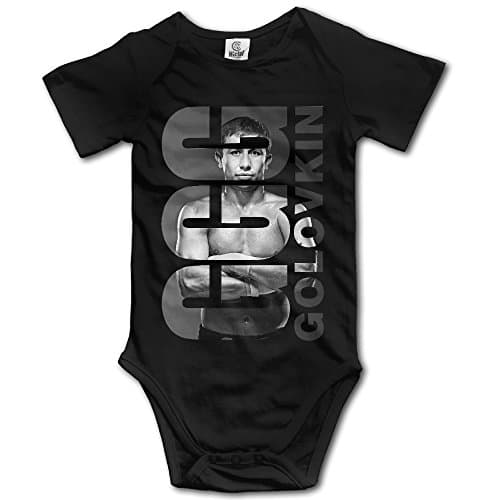 KFJNJINS Gennady Golovkin GGG Logo Baby Climbing Clothes Bodysuit