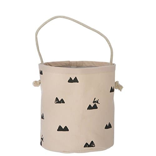 FERM LIVING KIDS 8127 Rose Rabbit Basket - Mini - 14 Dia. x 16 H cm.