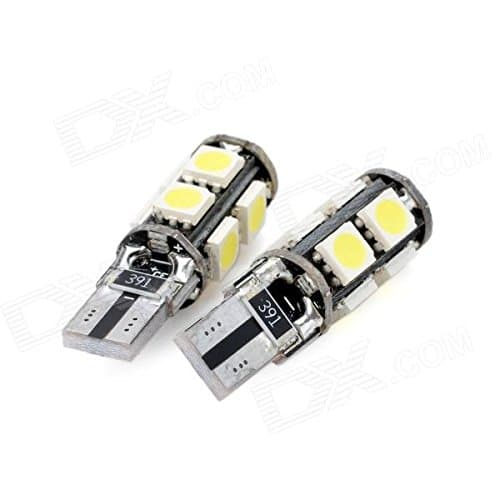 2x T10 501 W5W 9 SMD LED XENON WHITE NO ERROR FREE CANBUS SIDELIGHTS BULBS