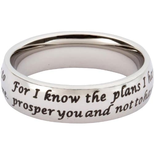 Jewelry Scripture Ring Jeremiah 29:11