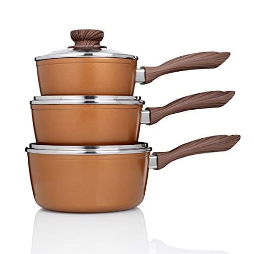 JML Copper Stone Pans: Saucepans (8 pcs)