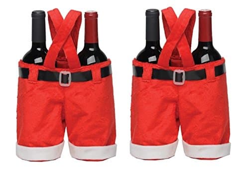 Cute Christmas Decoration Plush Santa Pants Gift Bag (2)