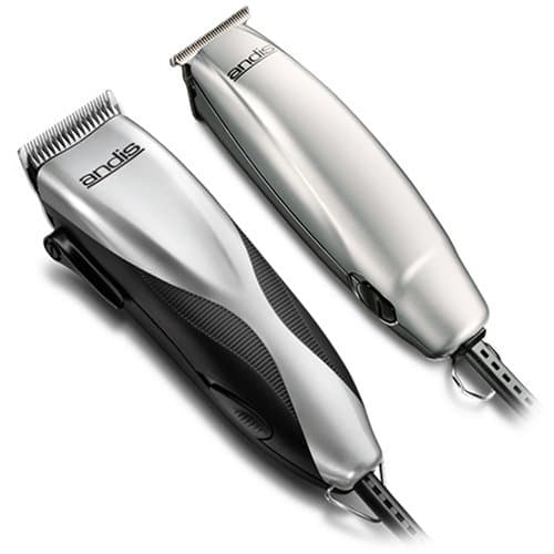Andis Promotor+ 27-Piece Clipper/Trimmer Combo Haircutting Kit Silver (29115)